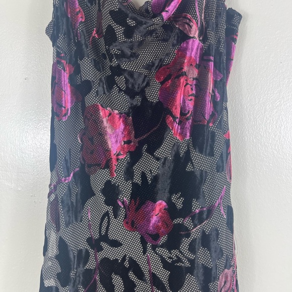 Aidan Mattox Asymmetrical Black and Pink Gown for Weddings - Picture 2 of 9